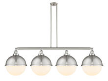Innovations Lighting 214-SN-HFS-121-SN - Hampden - 4 Light - 58 inch - Brushed Satin Nickel - Stem Hung - Adjustable Island Light