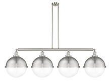 Innovations Lighting 214-SN-HFS-122-SN - Hampden - 4 Light - 58 inch - Brushed Satin Nickel - Stem Hung - Adjustable Island Light