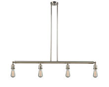 Innovations Lighting 214-PN - Bare Bulb - 4 Light - 48 inch - Polished Nickel - Stem Hung - Adjustable Island Light