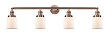 Innovations Lighting 215-AC-G51 - Bell - 4 Light - 42 inch - Antique Copper - Adjustable Bath Vanity Light