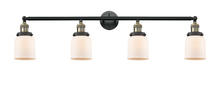 Innovations Lighting 215-BAB-G51 - Bell - 4 Light - 42 inch - Black Antique Brass - Adjustable Bath Vanity Light