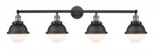Innovations Lighting 215-BAB-HFS-61-BK - Hampden - 4 Light - 46 inch - Black Antique Brass - Adjustable Bath Vanity Light