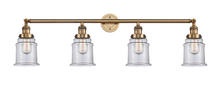 Innovations Lighting 215-BB-G182 - Canton - 4 Light - 42 inch - Brushed Brass - Adjustable Bath Vanity Light