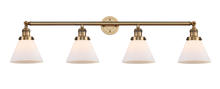 Innovations Lighting 215-BB-G41 - Cone - 4 Light - 44 inch - Brushed Brass - Adjustable Bath Vanity Light