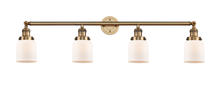 Innovations Lighting 215-BB-G51 - Bell - 4 Light - 42 inch - Brushed Brass - Adjustable Bath Vanity Light