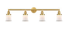 Innovations Lighting 215-SG-G181S - Canton - 4 Light - 42 inch - Satin Gold - Adjustable Bath Vanity Light