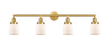 Innovations Lighting 215-SG-G51 - Bell - 4 Light - 42 inch - Satin Gold - Adjustable Bath Vanity Light