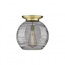 Innovations Lighting 221-1F-AB-G1213-18SM - Athens Deco Swirl - 1 Light - 18 inch - Antique Brass - Flush Mount