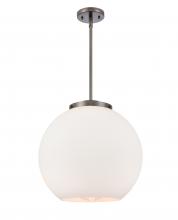 Innovations Lighting 221-1S-OB-G121-16 - Athens - 1 Light - 16 inch - Oil Rubbed Bronze - Stem Hung - Pendant
