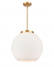 Innovations Lighting 221-1S-SG-G121-16 - Athens - 1 Light - 16 inch - Satin Gold - Stem Hung - Pendant
