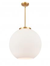 Innovations Lighting 221-1S-SG-G121-18 - Athens - 1 Light - 18 inch - Satin Gold - Stem Hung - Pendant
