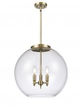 Innovations Lighting 221-3S-AB-G122-18-LED - Athens - 3 Light - 18 inch - Antique Brass - Stem hung - Pendant
