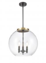 Innovations Lighting 221-3S-BAB-G122-16-LED - Athens - 3 Light - 16 inch - Black Antique Brass - Stem hung - Pendant