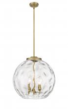 Innovations Lighting 221-3S-BB-G1215-16 - Athens Water Glass - 3 Light - 16 inch - Brushed Brass - Stem hung - Pendant