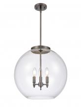 Innovations Lighting 221-3S-OB-G122-18-LED - Athens - 3 Light - 18 inch - Oil Rubbed Bronze - Stem hung - Pendant