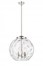 Innovations Lighting 221-3S-PN-G1215-16 - Athens Water Glass - 3 Light - 16 inch - Polished Nickel - Stem hung - Pendant