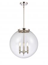 Innovations Lighting 221-3S-PN-G202-16-LED - Beacon - 3 Light - 16 inch - Polished Nickel - Stem hung - Pendant
