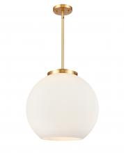 Innovations Lighting 221-3S-SG-G121-16 - Athens - 3 Light - 16 inch - Satin Gold - Stem hung - Pendant
