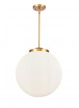 Innovations Lighting 221-3S-SG-G201-16 - Beacon - 3 Light - 16 inch - Satin Gold - Stem hung - Pendant