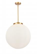 Innovations Lighting 221-3S-SG-G201-18-LED - Beacon - 3 Light - 18 inch - Satin Gold - Stem hung - Pendant