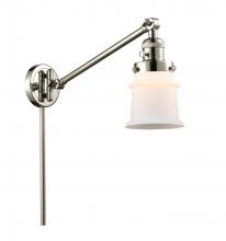 Innovations Lighting 237-PN-G181S - Canton - 1 Light - 8 inch - Polished Nickel -Adjustable Swing Arm
