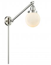 Innovations Lighting 237-SN-G201-6 - Beacon - 1 Light - 6 inch - Brushed Satin Nickel -Adjustable Swing Arm