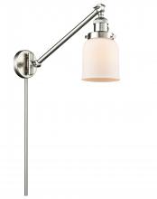 Innovations Lighting 237-SN-G51 - Bell - 1 Light - 8 inch - Brushed Satin Nickel -Adjustable Swing Arm