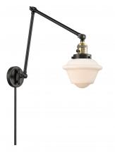 Innovations Lighting 238-BAB-G531 - Oxford - 1 Light - 8 inch - Black Antique Brass -Adjustable Swing Arm