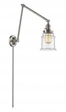 Innovations Lighting 238-SN-G182 - Canton - 1 Light - 6 inch - Brushed Satin Nickel -Adjustable Swing Arm