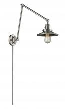 Innovations Lighting 238-SN-M2 - Railroad - 1 Light - 8 inch - Brushed Satin Nickel -Adjustable Swing Arm