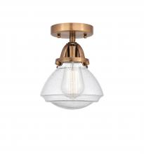 Innovations Lighting 288-1C-AC-G324 - Olean - 1 Light - 7 inch - Antique Copper - Semi-Flush Mount