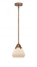 Innovations Lighting 288-1S-AC-G171 - Fulton - 1 Light - 7 inch - Antique Copper - Stem hung - Mini Pendant