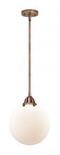 Innovations Lighting 288-1S-AC-G201-10 - Beacon - 1 Light - 10 inch - Antique Copper - Stem hung - Mini Pendant
