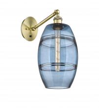 Innovations Lighting 317-1W-AB-G557-8BL - Vaz - 1 Light - 8 inch - Antique Brass - Adjustable Sconce