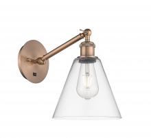 Innovations Lighting 317-1W-AC-GBC-82 - Berkshire - 1 Light - 8 inch - Antique Copper - Adjustable Sconce