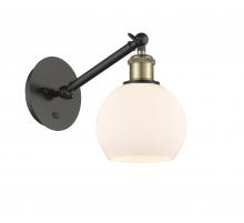 Innovations Lighting 317-1W-BAB-G121-6 - Athens - 1 Light - 6 inch - Black Antique Brass - Adjustable Sconce