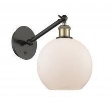 Innovations Lighting 317-1W-BAB-G121-8 - Athens - 1 Light - 8 inch - Black Antique Brass - Adjustable Sconce