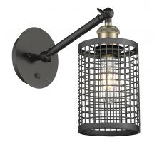 Innovations Lighting 317-1W-BAB-M18-BK - Nestbrook - 1 Light - 5 inch - Black Antique Brass - Adjustable Sconce