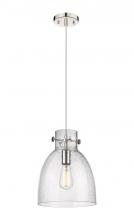 Innovations Lighting 410-1PM-PN-G412-10SDY - Newton Bell - 1 Light - 10 inch - Polished Nickel - Cord hung - Pendant
