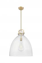 Innovations Lighting 410-1SL-CB-G412-18CL - Newton Bell - 1 Light - 18 inch - Champagne Bronze - Pendant