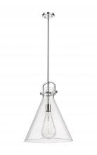 Innovations Lighting 410-1SL-PN-G411-16CL - Newton Cone - 1 Light - 16 inch - Polished Nickel - Pendant