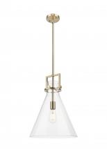 Innovations Lighting 411-1SL-CB-G411-14CL - Newton Cone - 1 Light - 14 inch - Champagne Bronze - Pendant