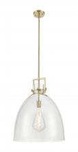 Innovations Lighting 411-1SL-CB-G412-18CL - Newton Bell - 1 Light - 18 inch - Champagne Bronze - Pendant