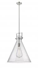 Innovations Lighting 411-1SL-PN-G411-18SDY - Newton Cone - 1 Light - 18 inch - Polished Nickel - Stem hung - Pendant