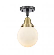 Innovations Lighting 447-1C-BAB-G201-6 - Beacon - 1 Light - 6 inch - Black Antique Brass - Semi-Flush Mount