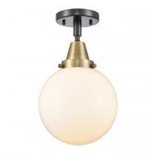 Innovations Lighting 447-1C-BAB-G201-8 - Beacon - 1 Light - 8 inch - Black Antique Brass - Semi-Flush Mount