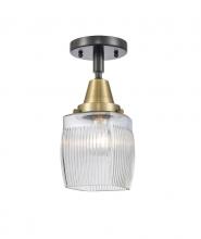 Innovations Lighting 447-1C-BAB-G302 - Colton - 1 Light - 6 inch - Black Antique Brass - Flush Mount
