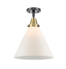 Innovations Lighting 447-1C-BAB-G41-L - Cone - 1 Light - 12 inch - Black Antique Brass - Semi-Flush Mount