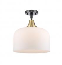 Innovations Lighting 447-1C-BAB-G71-L-LED - Bell - 1 Light - 12 inch - Black Antique Brass - Semi-Flush Mount