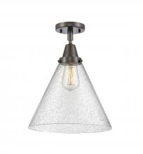 Innovations Lighting 447-1C-OB-G44-L-LED - Cone - 1 Light - 12 inch - Oil Rubbed Bronze - Flush Mount